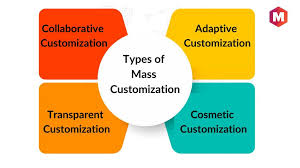 image of the 4 main customization types